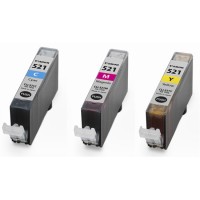 Canon CLI-521 multipack C/M/Y (d'origine) 2934B010 2934B011 2934B015 2934B016 018362