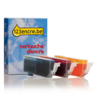 Canon CLI-521 multipack C/M/Y (marque 123encre)