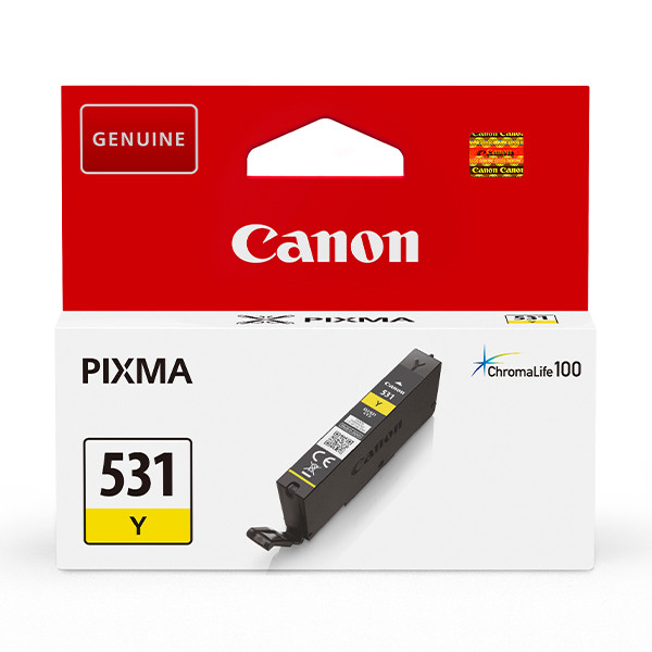 Canon CLI-531Y cartouche d'encre (d'origine) - jaune 6121C001 017650 - 1