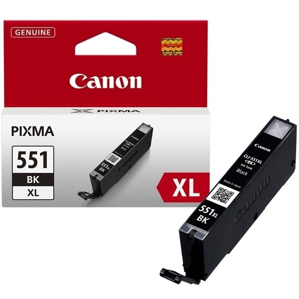 Canon CLI-551BK XL cartouche d'encre noire haute capacité (d'origine) 6443B001 901444 - 1