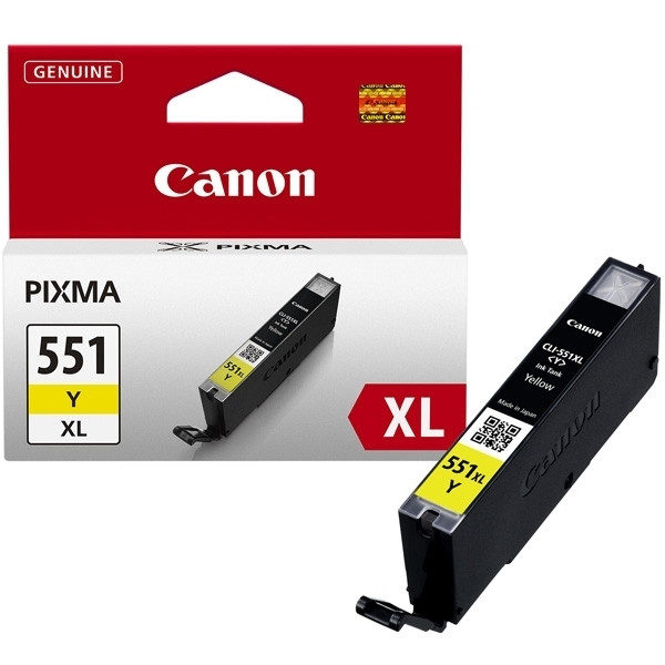 Canon CLI-551Y XL cartouche d'encre haute capacité (d'origine) - jaune 6446B001 018796 - 1