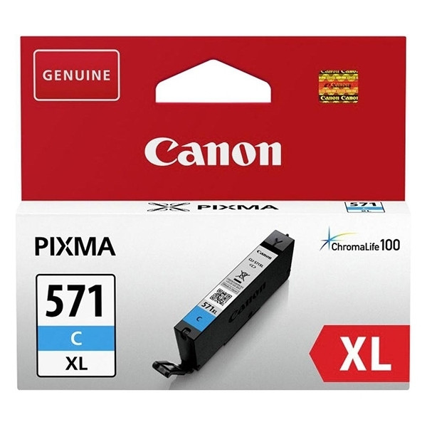 Canon CLI-571C XL cartouche d'encre haute capacité (d'origine) - cyan 0332C001 017248 - 1