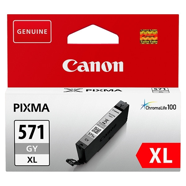 Canon CLI-571GY XL cartouche d'encre haute capacité (d'origine) - gris 0335C001 0335C001AA 017260 - 1
