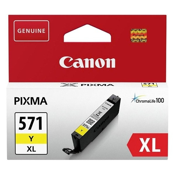 Canon CLI-571Y XL cartouche d'encre jaune haute capacité (d'origine) 0334C001AA 901449 - 1
