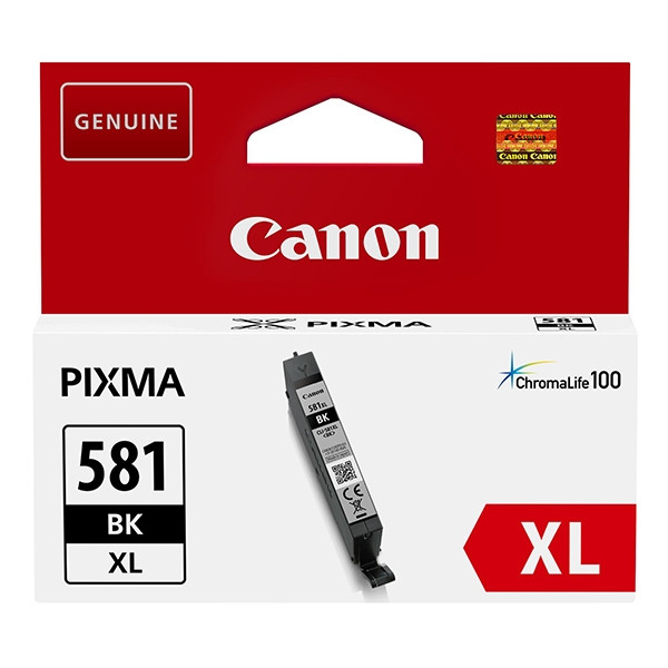 Canon CLI-581BK XL cartouche d'encre noire haute capacité (d'origine) 2052C001 017450 - 1