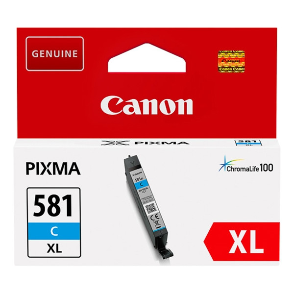 Canon CLI-581C XL cartouche d'encre cyan haute capacité (d'origine) 2049C001 017452 - 1