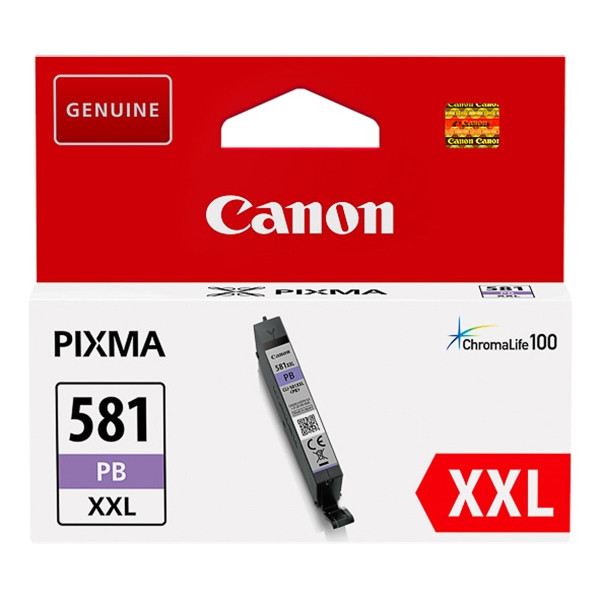 Canon CLI-581PB XXL cartouche d'encre capacité extra haute (d'origine) -  bleu photo 1999C001 017472 - 1