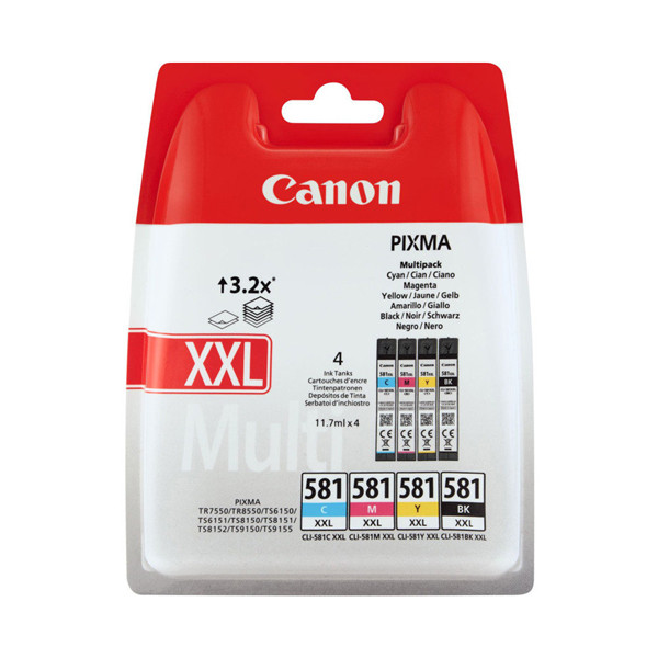 Canon CLI-581XXL multipack (d'origine) 1998C004 1998C005 1998C006 1998C007 651002 - 1