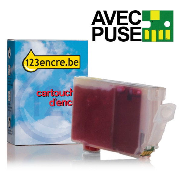 Canon CLI-8R cartouche d'encre avec puce (marque 123encre) - rouge 018133 Canon CLI-8R cartouche d'encre avec puce (marque 123encre) - rouge 018133 - 1