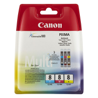 Canon CLI-8 multipack C/M/Y (d'origine) 0621B029 018079