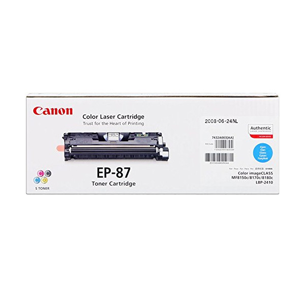 Canon EP-87C toner cyan (d'origine) 7432A003 032835 - 1
