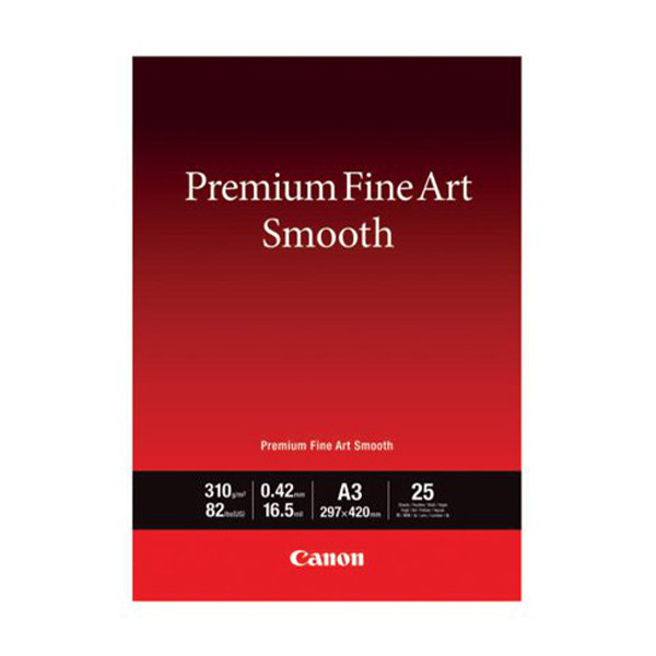 Canon FA-SM2 papier beaux-arts lisse premium 310 g/m² A3 (25 feuilles) 1711C013 154077 - 1
