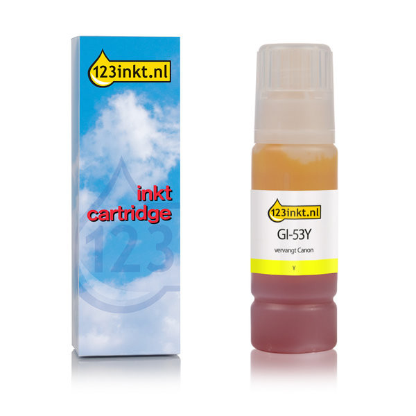 Canon GI-43Y réservoir d'encre (marque 123encre) - jaune 4689C001C 016073 - 1
