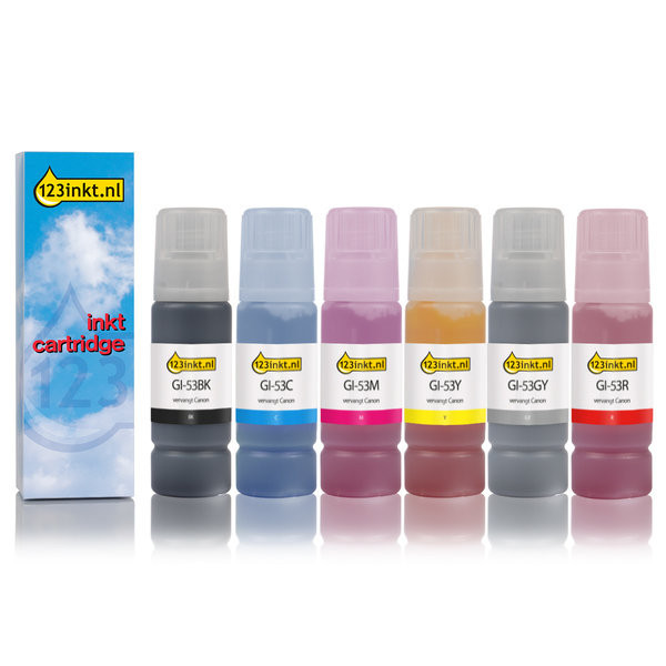 Canon GI-43 offre (marque 123encre) - noir + 5 couleurs  127169 - 1
