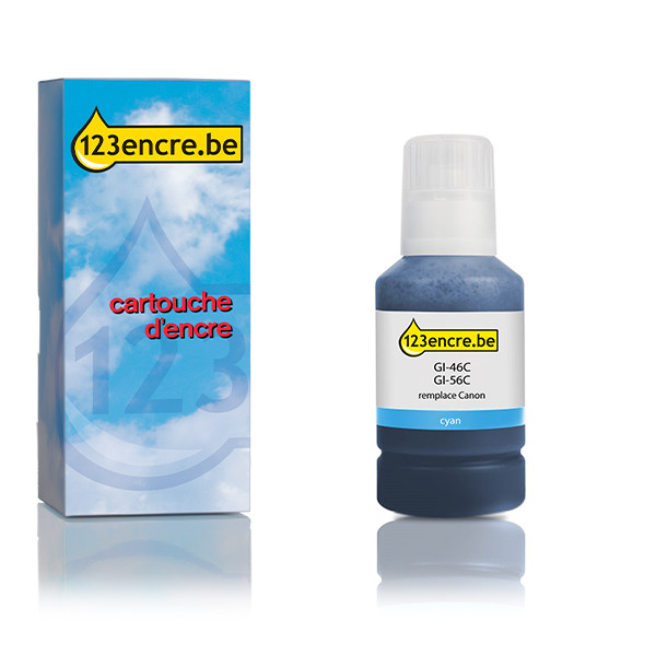 Canon GI-46C réservoir d'encre (marque 123encre) - cyan 4427C001C 016041 - 1