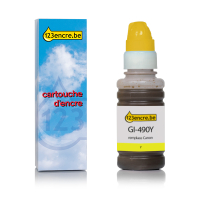 Canon GI-490Y réservoir d'encre (marque 123encre) - jaune
