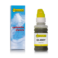 Canon GI-490Y réservoir d'encre (marque 123encre) - jaune