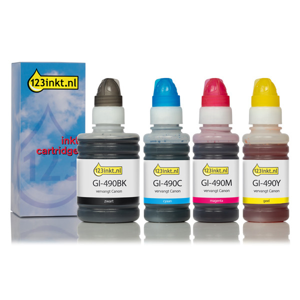 Canon GI-490 offre noir + 3 couleurs (marque 123encre) 0663C001C 0664C001C 0665C001C 0666C001C 127163 - 1