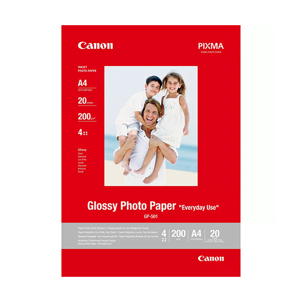 Canon GP-501 papier photo glacé 200 g/m² A4 (20 feuilles) 0775B082 154066 - 1