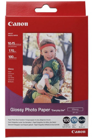 Canon GP-501 papier photo glossy 170 g/m² 10 x 15 (contenu 50 feuilles)  064585 - 1