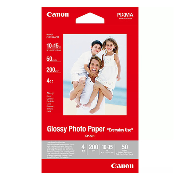 Canon GP-501 papier photo glossy 170 g/m² 10 x 15 (contenu 50 feuilles)  905145 - 1
