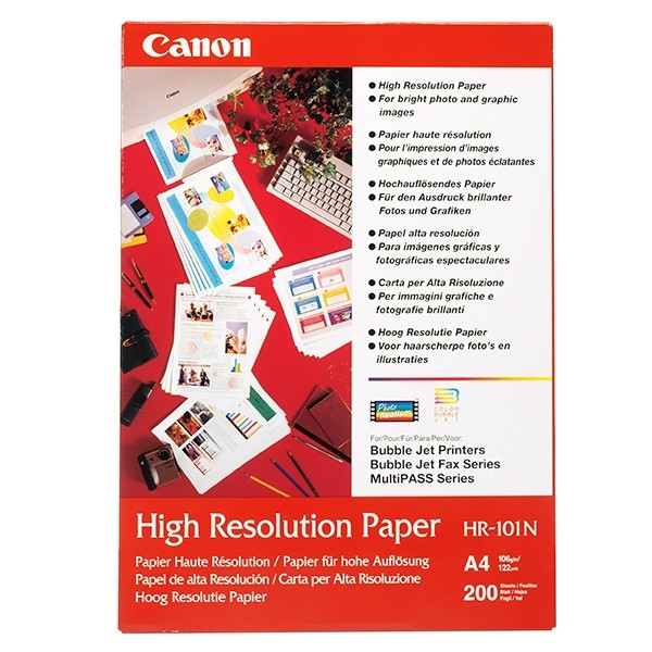 Canon HR-101N papier haute résolution 106 g/m² A4 (50 feuilles) 1033A002AB 064500 - 1