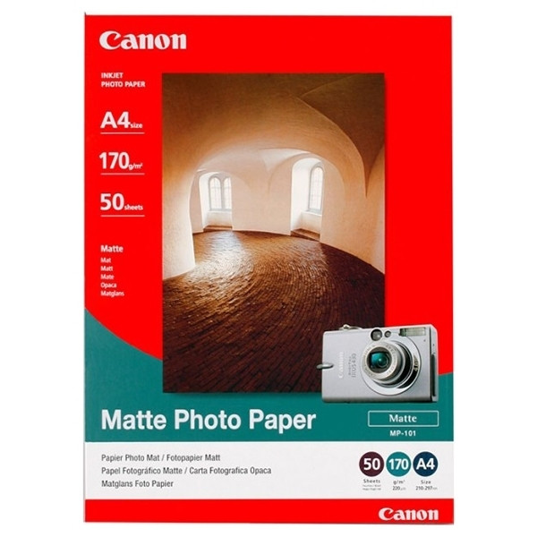 Canon MP-101 papier photo mat 170 g/m² A4 (50 feuilles) 7981A005AA 064510 - 1