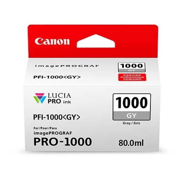 Canon PFI-1000GY cartouche d'encre grise (d'origine) 0552C001 010138 - 1