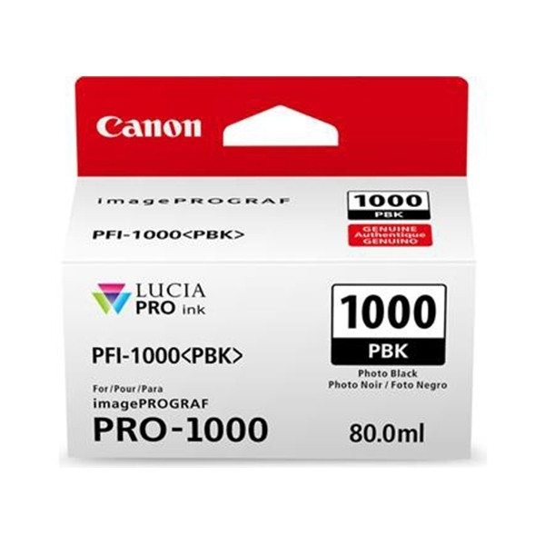 Canon PFI-1000PBK cartouche d'encre noire photo (d'origine) 0546C001 010126 - 1