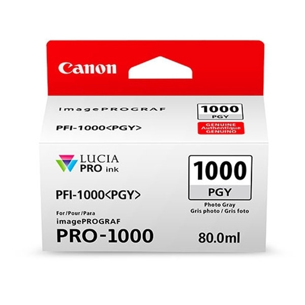 Canon PFI-1000PGY cartouche d'encre grise photo (d'origine) 0553C001 010140 - 1