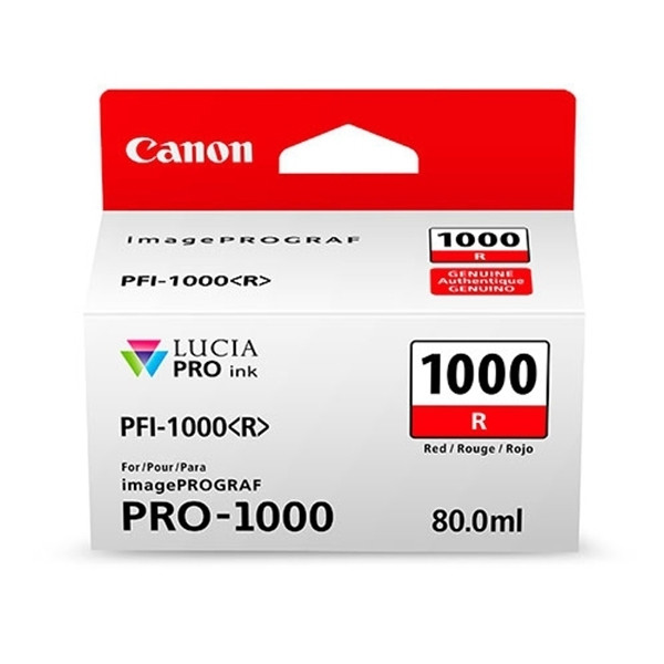 Canon PFI-1000R cartouche d'encre rouge (d'origine) 0554C001 010142 - 1