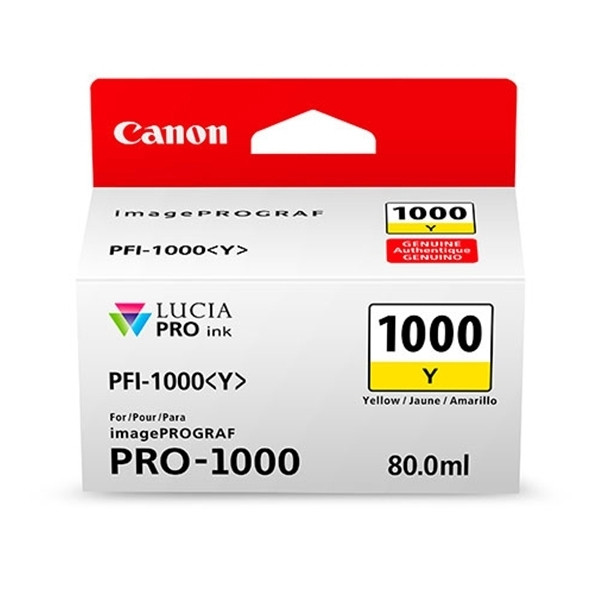 Canon PFI-1000Y cartouche d'encre (d'origine) - jaune 0549C001 010132 - 1