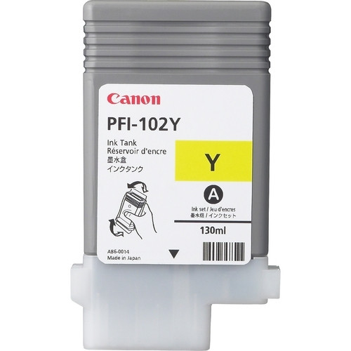Canon PFI-102Y cartouche d'encre (d'origine) - jaune 0898B001 018215 - 1