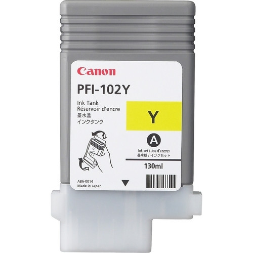 Canon PFI-102Y cartouche d'encre (d'origine) - jaune 0898B001 018215 - 1
