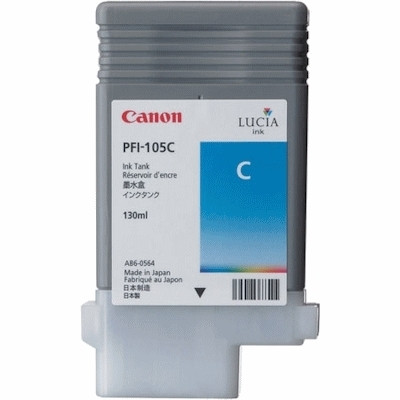 Canon PFI-105C cartouche d'encre cyan (d'origine) 3001B005 018604 - 1