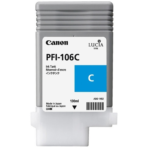 Canon PFI-106C cartouche d'encre cyan (d'origine) 6622B001 018902 - 1