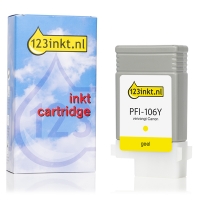 Canon PFI-106Y cartouche d'encre (marque 123encre) - jaune