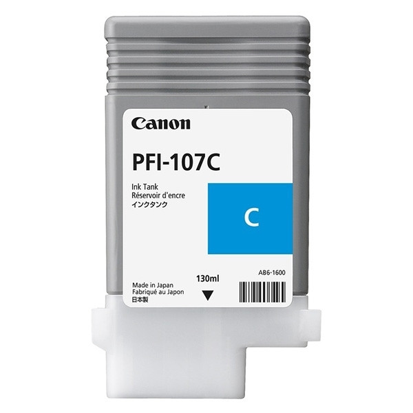 Canon PFI-107C cartouche d'encre cyan (d'origine) 6706B001 018982 - 1