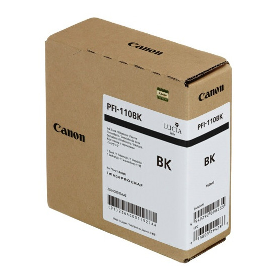 Canon PFI-110BK cartouche d'encre (d'origine) - noir 2364C001 010156 - 1