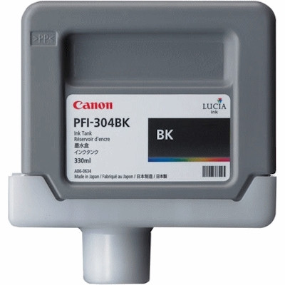 Canon PFI-304BK cartouche d'encre noire (d'origine) 3849B005 018626 - 1