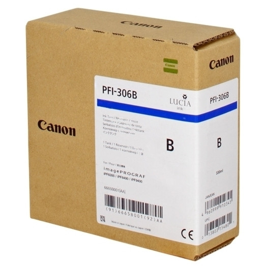 Canon PFI-306B cartouche d'encre bleue (d'origine) 6665B001 018872 - 1