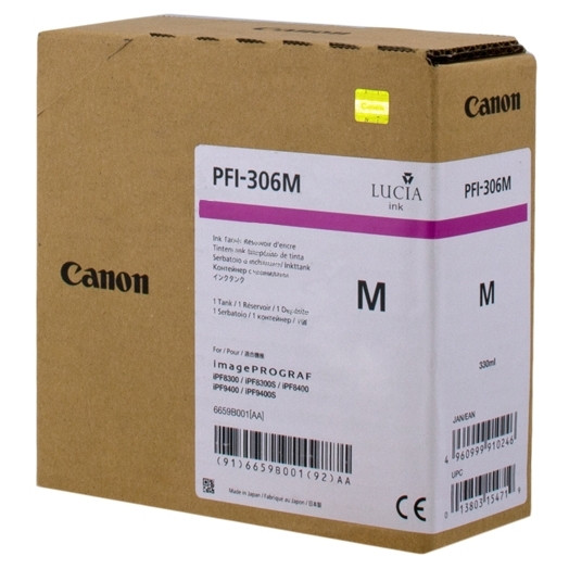 Canon PFI-306M cartouche d'encre magenta (d'origine) 018856 - 1