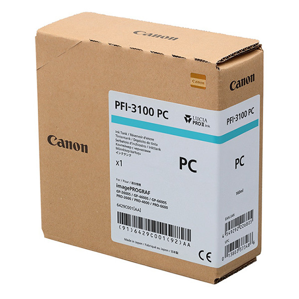 Canon PFI-3100PC cartouche d'encre (d'origine) - cyan photo 010550 - 1