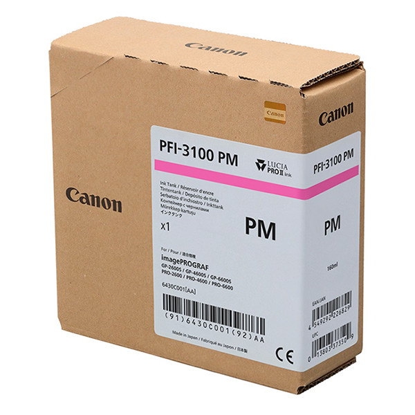 Canon PFI-3100PM cartouche d'encre (d'origine) - photo magenta 6430C001 010552 - 1