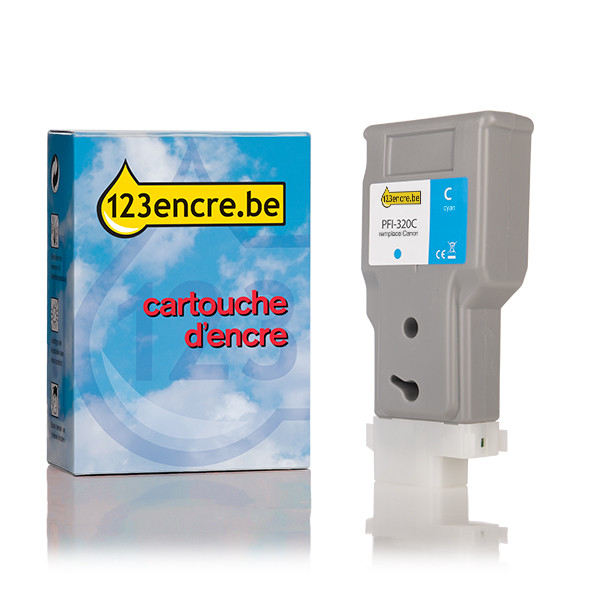 Canon PFI-320C cartouche d'encre haute capacité (marque 123encre) - cyan 018439 - 1