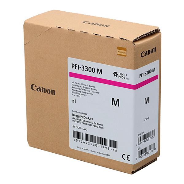 Canon PFI-3300M cartouche d'encre haute capacité (d'origine) - magenta 6435C001 010562 - 1