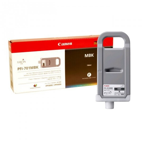 Canon PFI-701MBK cartouche d'encre noire mate (d'origine) 0899B005 018304 - 1