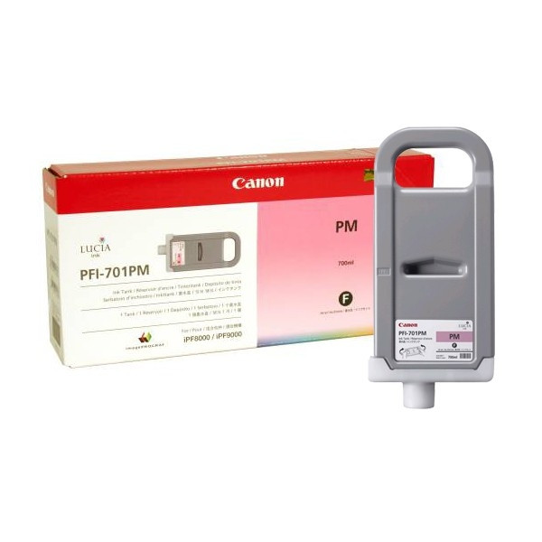 Canon PFI-701PM cartouche d'encre magenta photo (d'origine) 0905B001 0905B005 018316 - 1