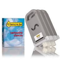 Canon PFI-703BK pack de 3 cartouches d'encre haute capacité (marque 123encre) - noir 2963B003C 132096