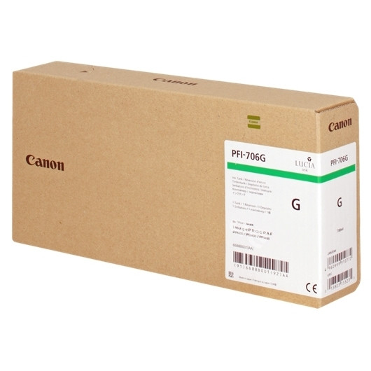 Canon PFI-706G cartouche d'encre verte haute capacité (d'origine) 6688B001 018894 - 1